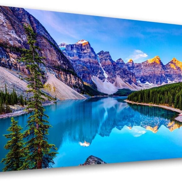 Elegant Waterproof Canvas Art - Lake & Mountain Landscape 40